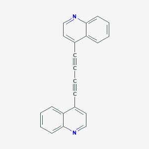 molecular formula C22H12N2 B14195796 Quinoline, 4,4'-(1,3-butadiyne-1,4-diyl)bis- CAS No. 831235-69-9