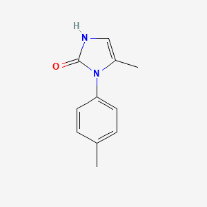 molecular formula C11H12N2O B1419581 5-methyl-1-(4-methylphenyl)-2,3-dihydro-1H-imidazol-2-one CAS No. 14059-07-5