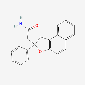 Naphtho[2,1-b]furan-2-acetamide, 1,2-dihydro-2-phenyl-