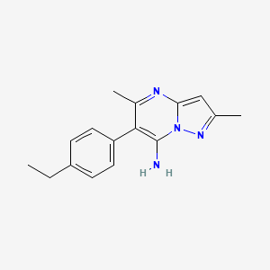 6-(4-Ethylphenyl)-2,5-dimethylpyrazolo[1,5-a]pyrimidin-7-amine