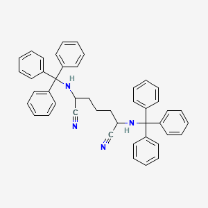 2,6-Bis[(triphenylmethyl)amino]heptanedinitrile