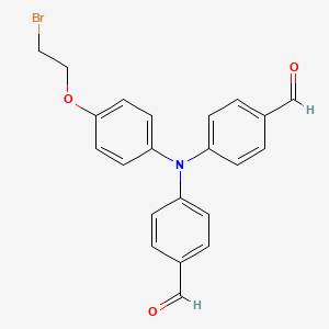 4,4'-{[4-(2-Bromoethoxy)phenyl]azanediyl}dibenzaldehyde