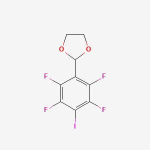 1,3-Dioxolane, 2-(2,3,5,6-tetrafluoro-4-iodophenyl)-