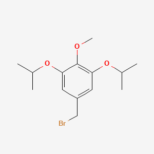 molecular formula C14H21BrO3 B14195849 5-(Bromomethyl)-2-methoxy-1,3-bis[(propan-2-yl)oxy]benzene CAS No. 918446-56-7