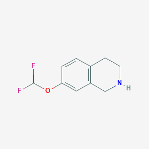 molecular formula C10H11F2NO B1419587 7-(Difluoromethoxy)-1,2,3,4-tetrahydroisoquinoline CAS No. 1209300-05-9