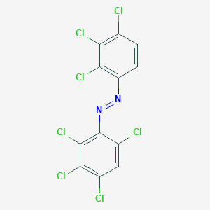 molecular formula C12H3Cl7N2 B14195883 (E)-1-(2,3,4,6-Tetrachlorophenyl)-2-(2,3,4-trichlorophenyl)diazene CAS No. 923027-09-2