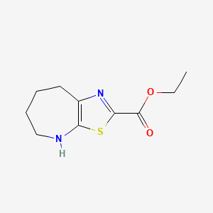 molecular formula C10H14N2O2S B1419589 4H,5H,6H,7H,8H-[1,3]噻唑并[5,4-b]氮杂卓-2-甲酸乙酯 CAS No. 1197937-56-6