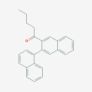 molecular formula C25H22O B14195908 1-Pentanone, 1-[1,2'-binaphthalen]-3'-yl- CAS No. 917980-47-3