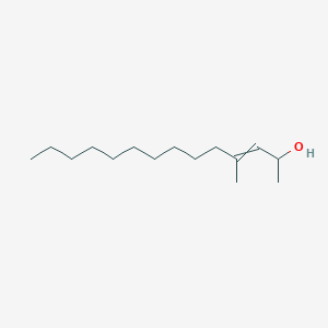 molecular formula C15H30O B14195914 4-Methyltetradec-3-en-2-ol CAS No. 917882-96-3