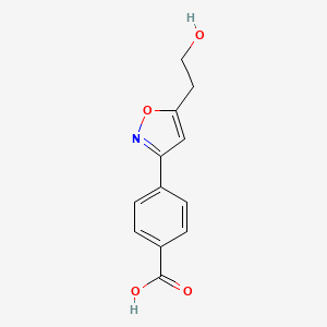 4-[5-(2-Hydroxyethyl)-1,2-oxazol-3-yl]benzoic acid