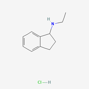 molecular formula C11H16ClN B1419594 N-乙基-2,3-二氢-1H-茚-1-胺盐酸盐 CAS No. 10408-92-1