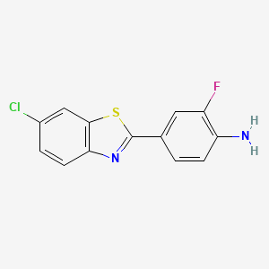 4-(6-Chloro-1,3-benzothiazol-2-yl)-2-fluoroaniline