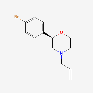 molecular formula C13H16BrNO B14195961 (2R)-2-(4-Bromophenyl)-4-(prop-2-en-1-yl)morpholine CAS No. 920802-48-8