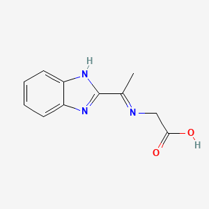 N-[1-(2H-Benzimidazol-2-ylidene)ethyl]glycine