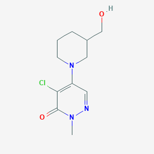 B1419597 4-chloro-5-(3-(hydroxymethyl)piperidin-1-yl)-2-methylpyridazin-3(2H)-one CAS No. 1210119-61-1