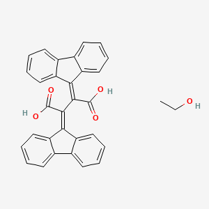 2,3-Di(fluoren-9-ylidene)butanedioic acid;ethanol