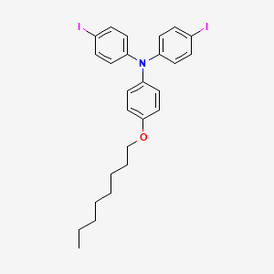 4-Iodo-N-(4-iodophenyl)-N-[4-(octyloxy)phenyl]aniline