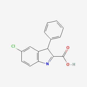 molecular formula C15H10ClNO2 B14195979 5-Chloro-3-phenyl-3H-indole-2-carboxylic acid CAS No. 832735-88-3