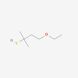 molecular formula C7H16OS B14195990 2-Butanethiol, 4-ethoxy-2-methyl- CAS No. 841262-46-2