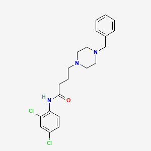 molecular formula C21H25Cl2N3O B14195994 4-(4-benzylpiperazin-1-yl)-N-(2,4-dichlorophenyl)butanamide CAS No. 923024-53-7