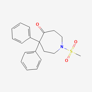 1-(Methanesulfonyl)-5,5-diphenylazepan-4-one