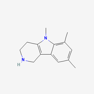 molecular formula C14H18N2 B14196009 5,6,8-Trimethyl-2,3,4,5-tetrahydro-1H-pyrido[4,3-b]indole CAS No. 922511-50-0