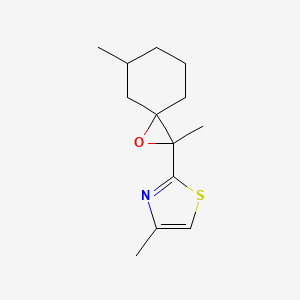 2-(2,5-Dimethyl-1-oxaspiro[2.5]octan-2-yl)-4-methyl-1,3-thiazole