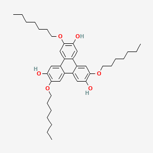 3,7,11-Tris(heptyloxy)triphenylene-2,6,10-triol