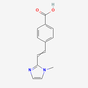 4-[2-(1-Methyl-1H-imidazol-2-yl)ethenyl]benzoic acid