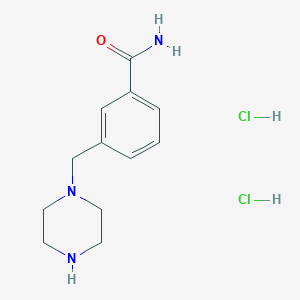 B1419607 3-Piperazin-1-ylmethyl-benzamide dihydrochloride CAS No. 1185298-28-5