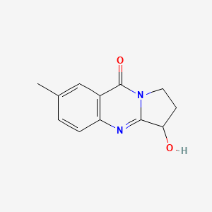 3-Hydroxy-7-methyl-2,3-dihydropyrrolo[2,1-b]quinazolin-9(1H)-one