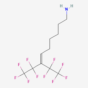 molecular formula C11H13F10N B14196094 8,8,9,9,9-Pentafluoro-7-(pentafluoroethyl)non-6-en-1-amine CAS No. 917867-93-7