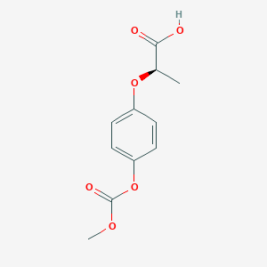 (2R)-2-{4-[(Methoxycarbonyl)oxy]phenoxy}propanoic acid