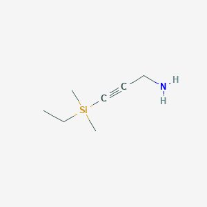 3-[Ethyl(dimethyl)silyl]prop-2-yn-1-amine