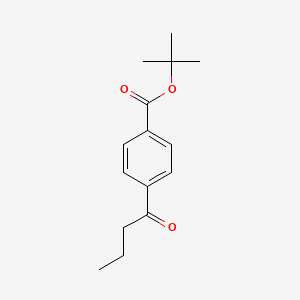 molecular formula C15H20O3 B14196152 tert-Butyl 4-butanoylbenzoate CAS No. 917567-36-3