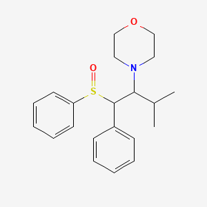 molecular formula C21H27NO2S B14196169 4-[1-(Benzenesulfinyl)-3-methyl-1-phenylbutan-2-yl]morpholine CAS No. 918668-83-4