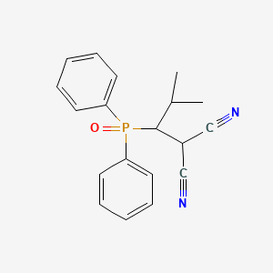 molecular formula C19H19N2OP B14196190 [1-(Diphenylphosphoryl)-2-methylpropyl]propanedinitrile CAS No. 922729-91-7