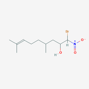 molecular formula C11H20BrNO3 B14196201 1-Bromo-4,8-dimethyl-1-nitronon-7-EN-2-OL CAS No. 923021-45-8