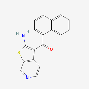 (2-Aminothieno[2,3-c]pyridin-3-yl)(naphthalen-1-yl)methanone