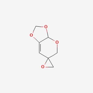 molecular formula C7H8O4 B14196215 2H,3aH,5H-Spiro[1,3-dioxolo[4,5-b]pyran-6,2'-oxirane] CAS No. 848934-18-9