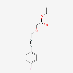 molecular formula C13H13FO3 B14196222 Ethyl {[3-(4-fluorophenyl)prop-2-yn-1-yl]oxy}acetate CAS No. 923026-22-6