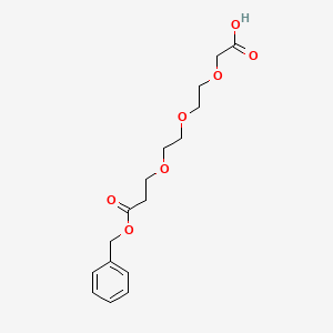 molecular formula C16H22O7 B14196246 3-Oxo-1-phenyl-2,6,9,12-tetraoxatetradecan-14-oic acid CAS No. 919297-76-0