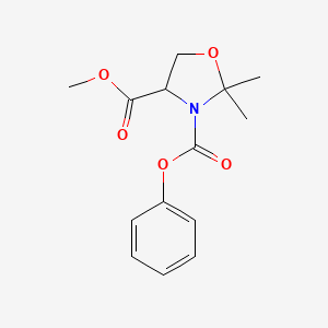 4-Methyl 3-phenyl 2,2-dimethyl-1,3-oxazolidine-3,4-dicarboxylate