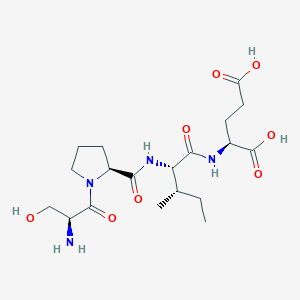 molecular formula C19H32N4O8 B14196262 L-Seryl-L-prolyl-L-isoleucyl-L-glutamic acid CAS No. 845510-12-5