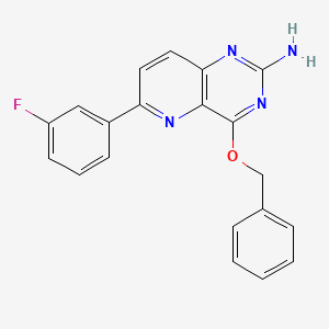 4-(Benzyloxy)-6-(3-fluorophenyl)pyrido[3,2-d]pyrimidin-2-amine