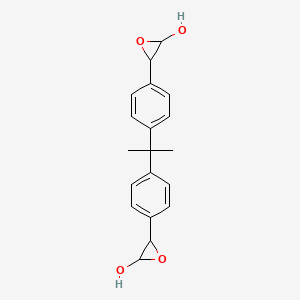 molecular formula C19H20O4 B14196284 3,3'-[Propane-2,2-diyldi(4,1-phenylene)]di(oxiran-2-ol) CAS No. 839716-61-9