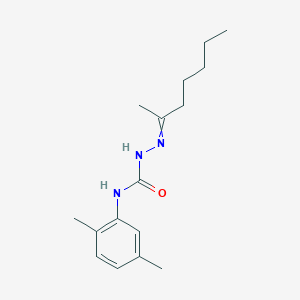 molecular formula C16H25N3O B14196336 N-(2,5-Dimethylphenyl)-2-(heptan-2-ylidene)hydrazine-1-carboxamide CAS No. 918824-36-9