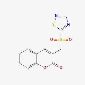 3-[(1,2,4-Thiadiazole-5-sulfonyl)methyl]-2H-1-benzopyran-2-one