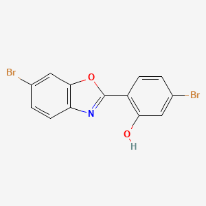 3-Bromo-6-(6-bromo-1,3-benzoxazol-2(3H)-ylidene)cyclohexa-2,4-dien-1-one