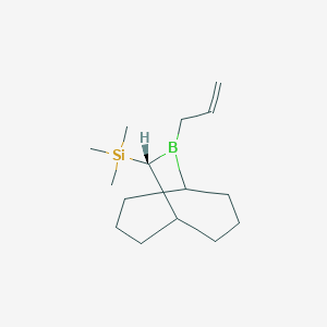 molecular formula C15H29BSi B14196356 trimethyl-[(10R)-9-prop-2-enyl-9-borabicyclo[3.3.2]decan-10-yl]silane CAS No. 856675-79-1